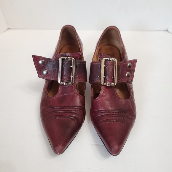 John Fluevog | Truth Pilgrim Buckled Victorian Loafer Size 7.5 - Picture 5 of 15